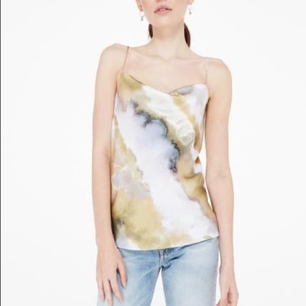 CAMI NYC Silk Cowl Neck Cami